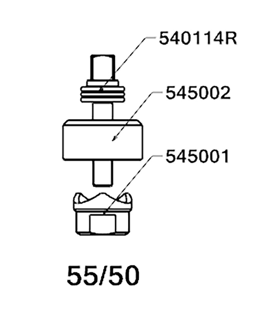 PERFORADOR REDONDO PARA CHAPA  CON RODAMIENTO FORZA SERIE 55